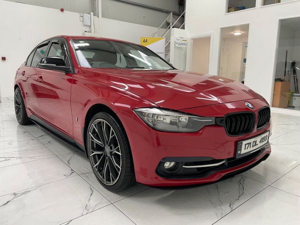 BMW 3-Series Saloon, Petrol Plug-in Hybrid, 2017, Red