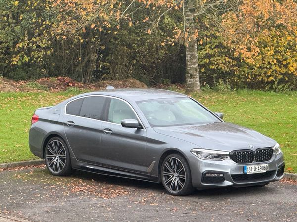BMW 5-Series Saloon, Petrol Plug-in Hybrid, 2018, Blue