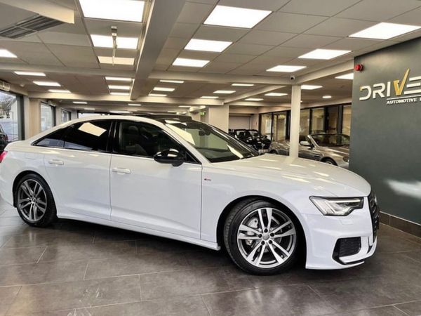 Audi A6 Saloon, Petrol Hybrid, 2020, White