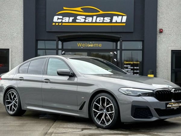 BMW 5-Series Saloon, Diesel Hybrid, 2021, Grey