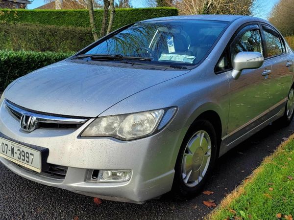 Honda Civic Saloon, Petrol Hybrid, 2007, Silver