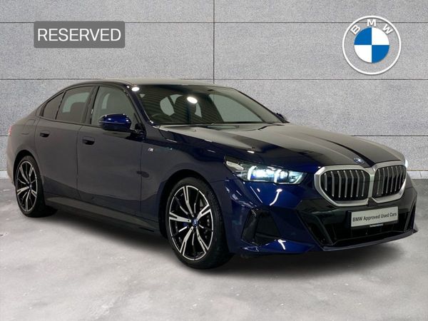 BMW 5-Series Saloon, Petrol Plug-in Hybrid, 2024, Blue