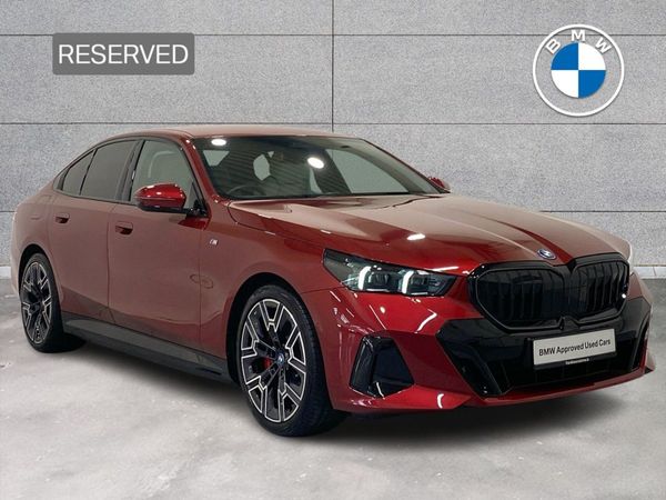 BMW 5-Series Saloon, Petrol Plug-in Hybrid, 2024, Red