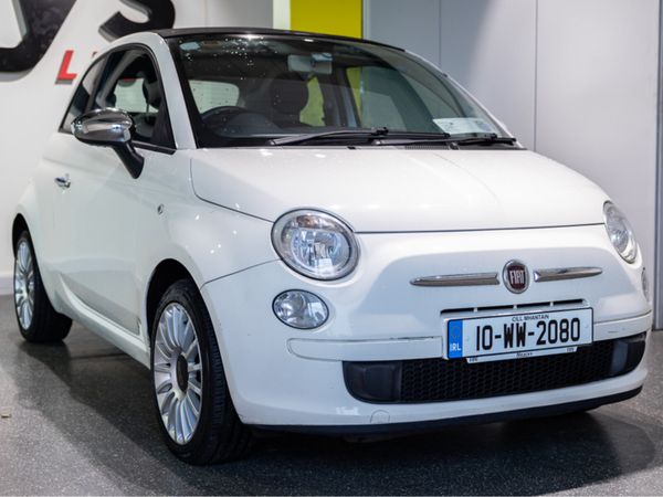 Fiat 500C Convertible, Petrol, 2010, White