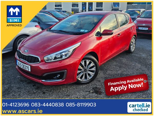 Kia Ceed Hatchback, Diesel, 2016, Red