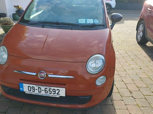 Fiat 500 Hatchback, Petrol, 2009, Orange
