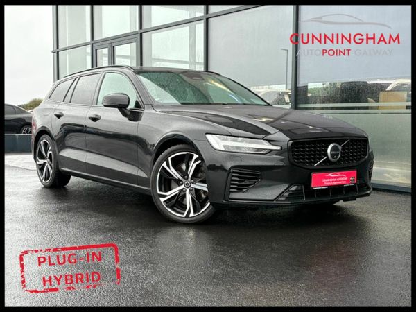 Volvo V60 Estate, Petrol Plug-in Hybrid, 2022, Black