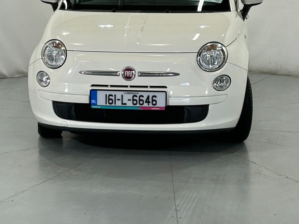 Fiat 500 Hatchback, Petrol, 2016, White