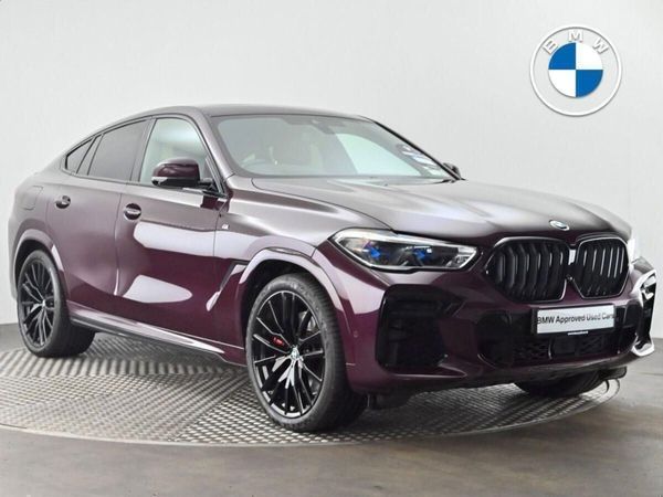 BMW X6 SUV, Diesel Hybrid, 2022, Burgundy