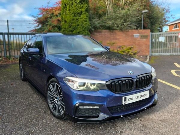 BMW 5-Series Saloon, Petrol Plug-in Hybrid, 2018, Blue