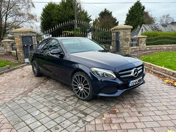 Mercedes-Benz C-Class Saloon, Petrol Plug-in Hybrid, 2017, Blue
