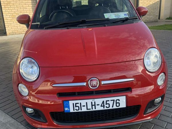 Fiat 500 Hatchback, Petrol, 2015, Red
