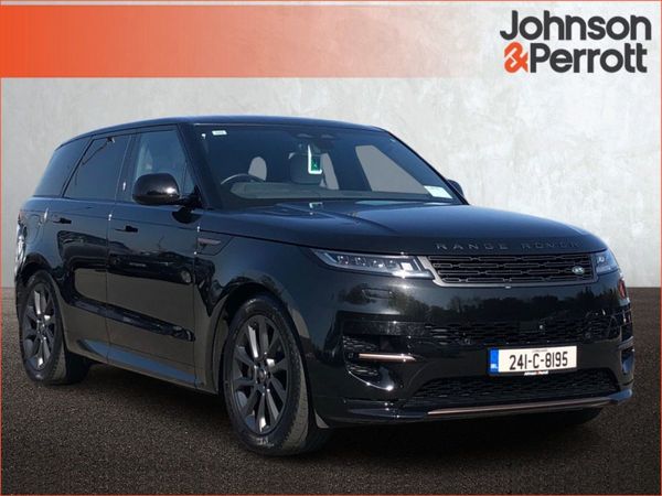 Land Rover Range Rover Sport SUV, Petrol Plug-in Hybrid, 2024, Black