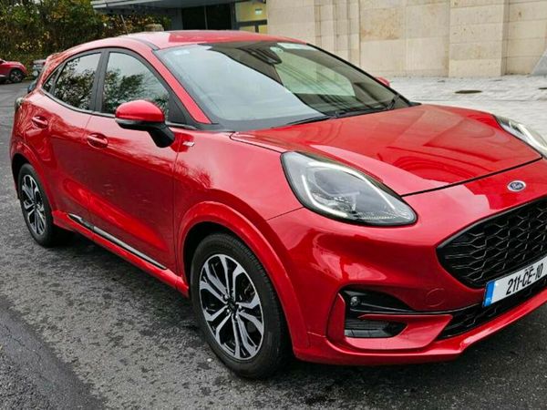 Ford Puma MPV, Petrol Hybrid, 2021, Red