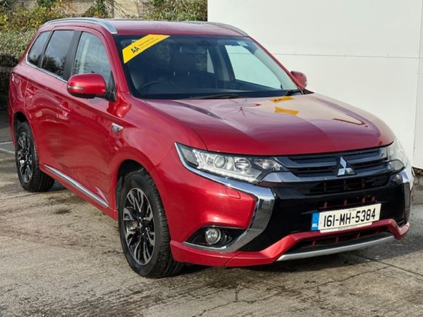 Mitsubishi Outlander SUV, Petrol Plug-in Hybrid, 2016, Red