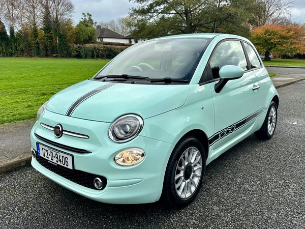 Fiat 500 Hatchback, Petrol, 2017, Green