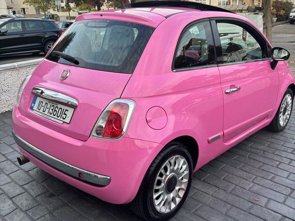 Fiat 500 Hatchback, Petrol, 2010, Pink