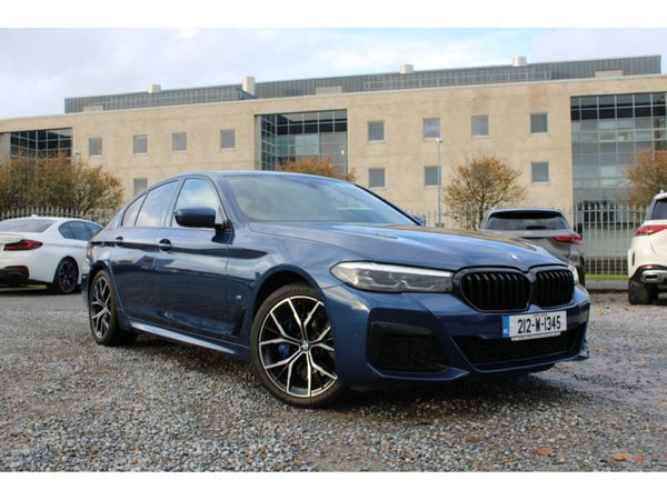 BMW 5-Series Saloon, Petrol Plug-in Hybrid, 2021, Blue