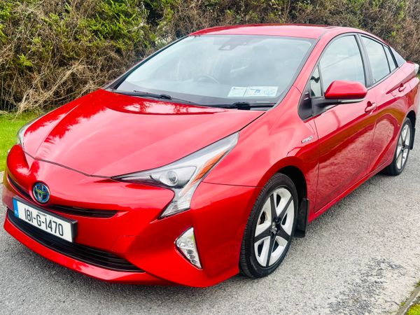 Toyota Prius Hatchback, Petrol Hybrid, 2018, Red