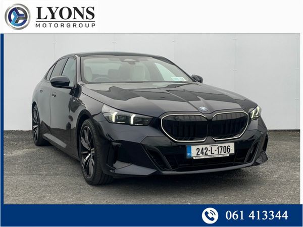 BMW 5-Series Saloon, Petrol Plug-in Hybrid, 2024, Black