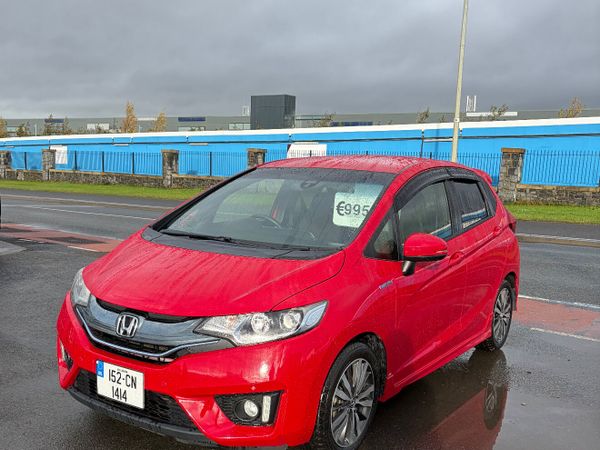 Honda Fit Hatchback, Petrol Hybrid, 2015, Red