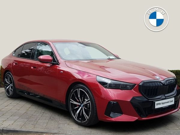 BMW 5-Series Saloon, Petrol Plug-in Hybrid, 2025, Red