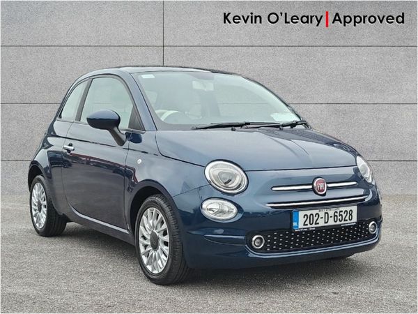 Fiat 500 Hatchback, Petrol, 2020, Blue