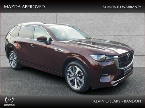 Mazda CX-80 SUV, Petrol Plug-in Hybrid, 2026, Red