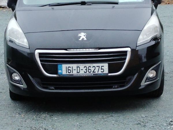 Peugeot 5008 MPV, Diesel, 2016, Black
