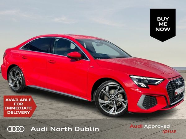 Audi A3 Saloon, Petrol, 2022, Red
