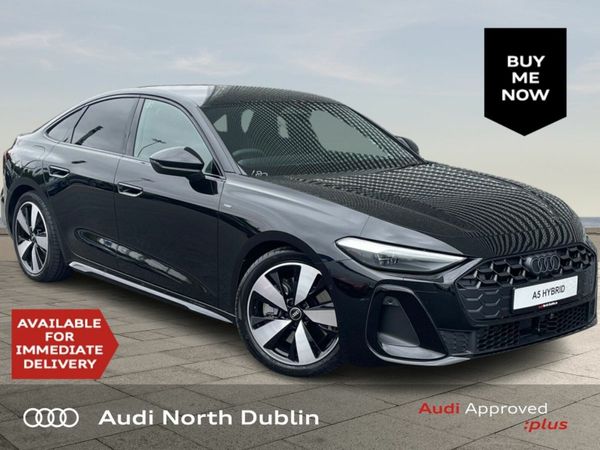 Audi A5 Saloon, Petrol Plug-in Hybrid, 2025, Black