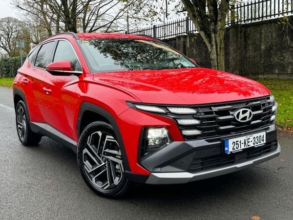 Hyundai Tucson SUV, Petrol Plug-in Hybrid, 2025, Red