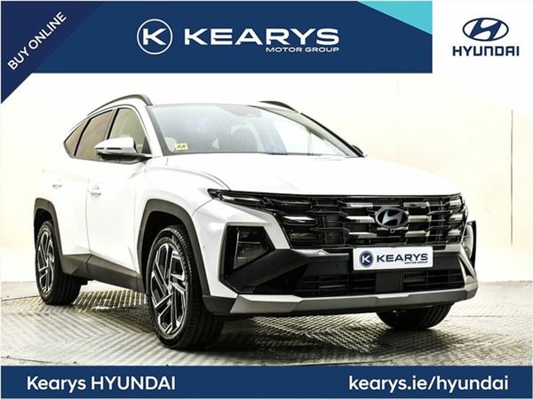 Hyundai Tucson SUV, Petrol Hybrid, 2024, White
