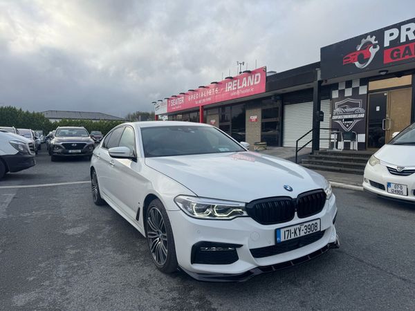 BMW 5-Series Saloon, Petrol Plug-in Hybrid, 2017, White