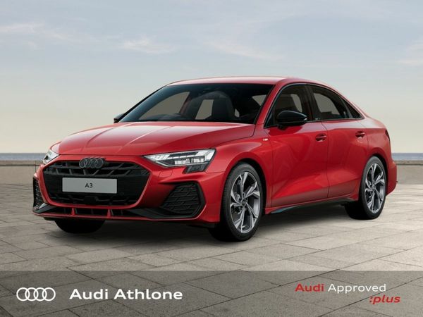 Audi A3 Saloon, Petrol, 2025, Red