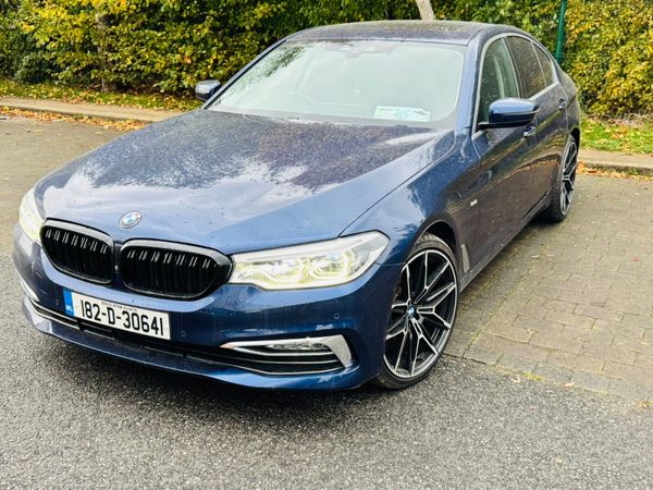 BMW 5-Series Saloon, Diesel, 2018, Blue