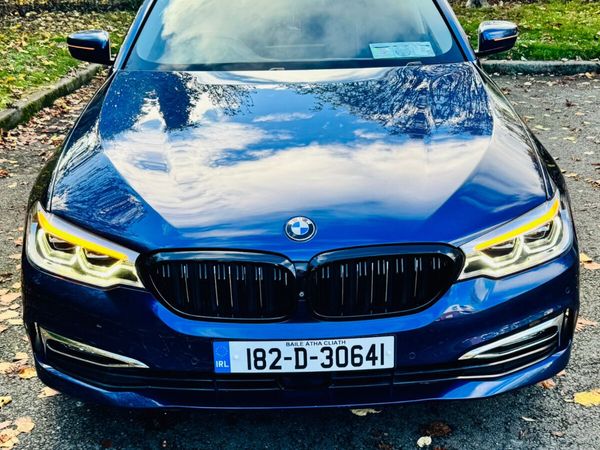 BMW 5-Series Saloon, Diesel, 2018, Blue