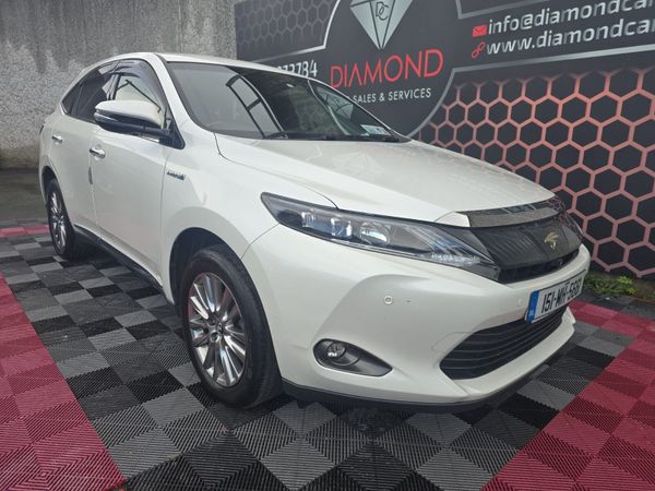 Toyota Harrier SUV, Petrol Hybrid, 2015, White