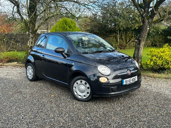 Fiat 500 Hatchback, Petrol, 2015, Black