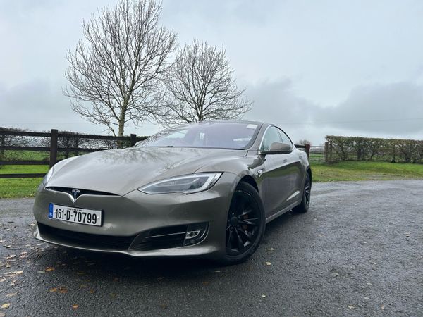 Tesla Model S Hatchback, Electric, 2016, Bronze