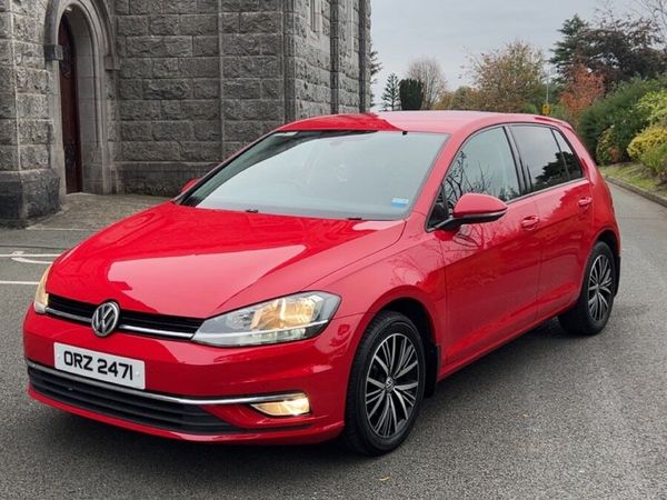 Volkswagen Golf Hatchback, Diesel, 2018, Red