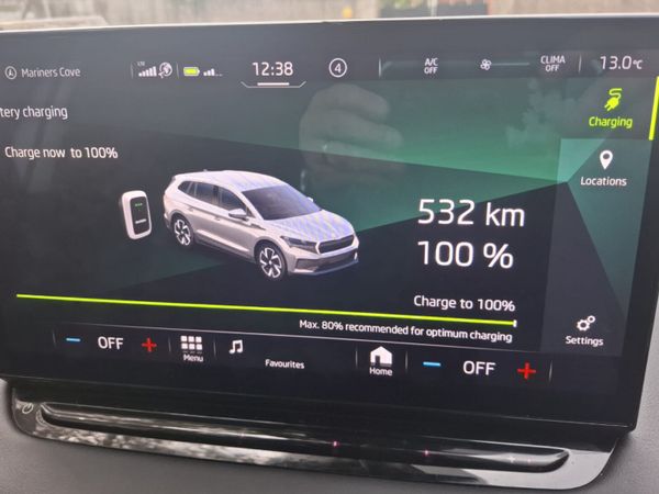 Skoda Enyaq Estate, Electric, 2023, White