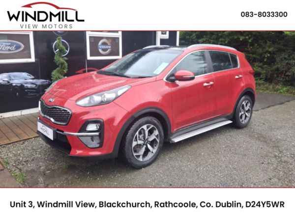 Kia Sportage SUV, Diesel Hybrid, 2020, Red