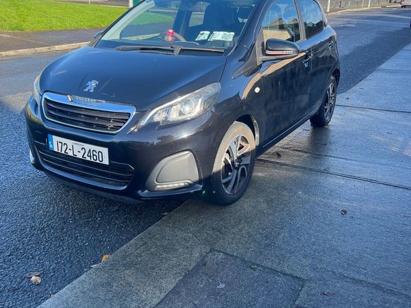Peugeot 108 Hatchback, Petrol, 2017, Black