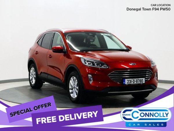 Ford Kuga SUV, Petrol Plug-in Hybrid, 2023, Red