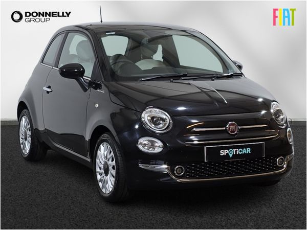 Fiat 500 Hatchback, Petrol, 2021, Black