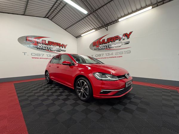Volkswagen Golf Hatchback, Petrol, 2019, Red