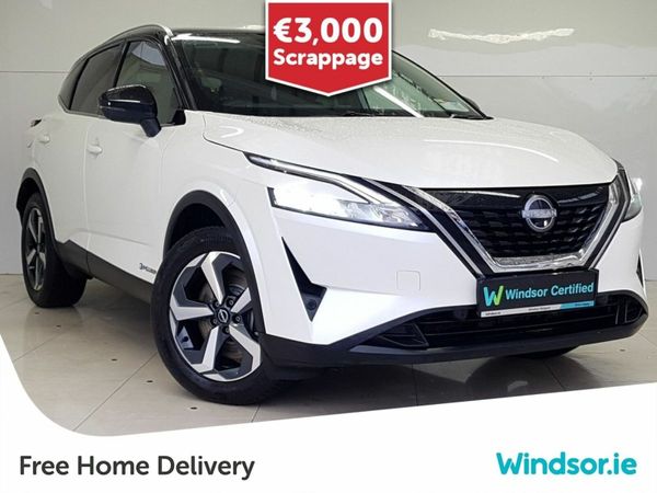 Nissan Qashqai MPV, Petrol Hybrid, 2023, White