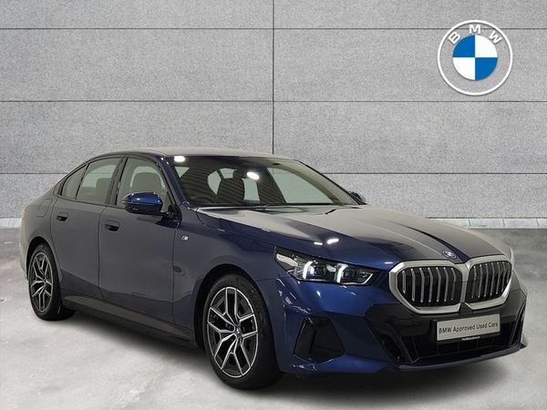 BMW 5-Series Saloon, Petrol Plug-in Hybrid, 2024, Blue