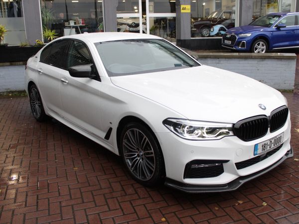 BMW 5-Series Saloon, Petrol Plug-in Hybrid, 2018, White